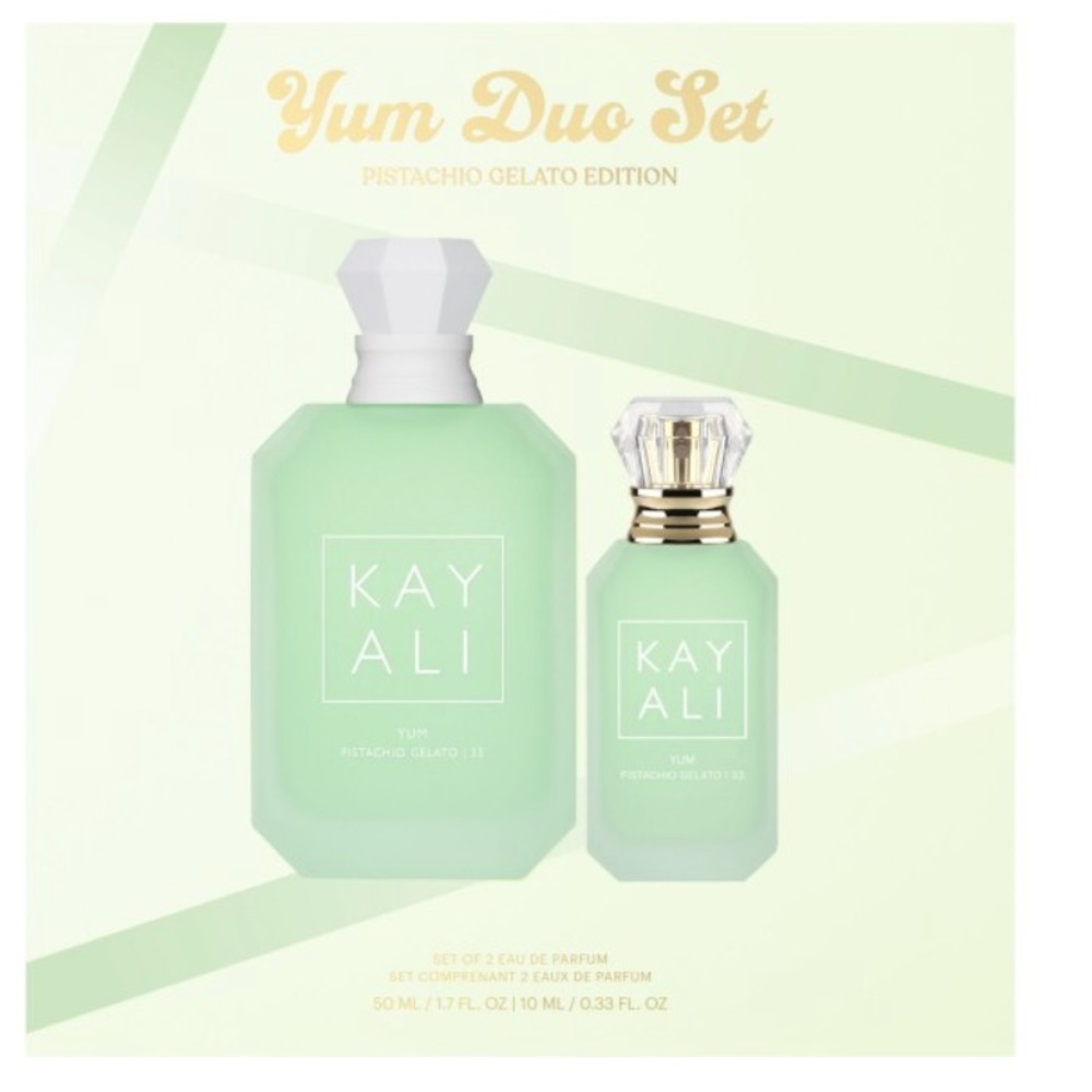 Kay Ali Yum Duo Set Pistachio Gelato Edition set of two 1.7 oz and 0.33 oz